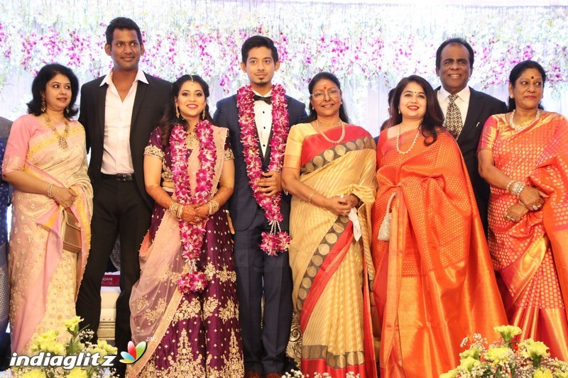 Vishal's Sister Aishwarya Wedding & Reception