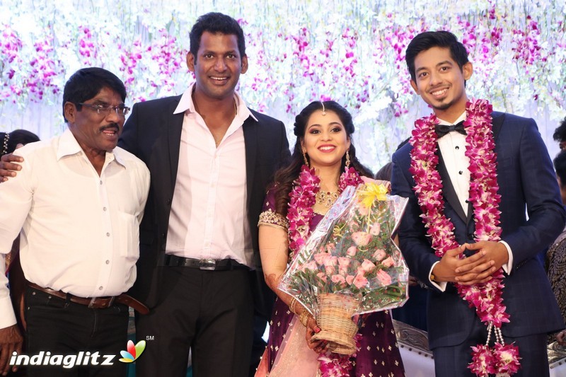 Vishal's Sister Aishwarya Wedding & Reception