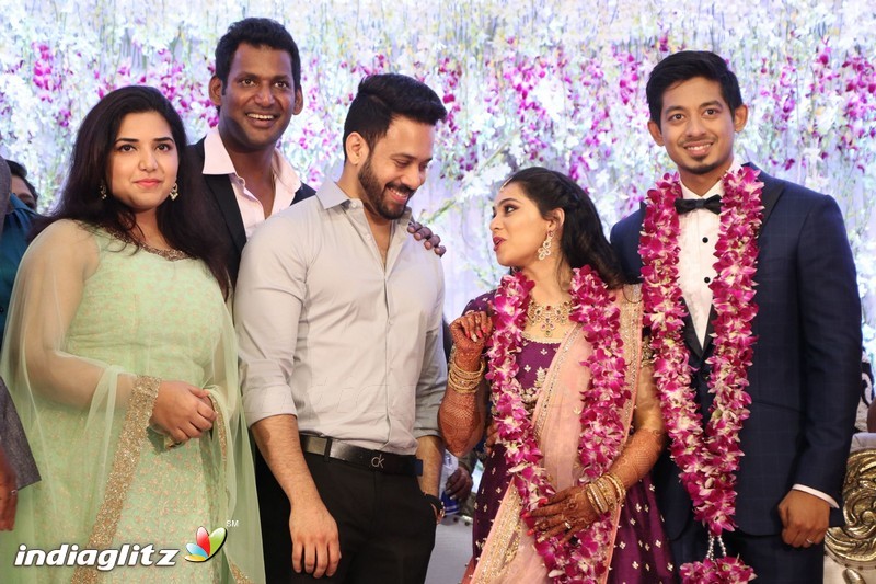 Vishal's Sister Aishwarya Wedding & Reception