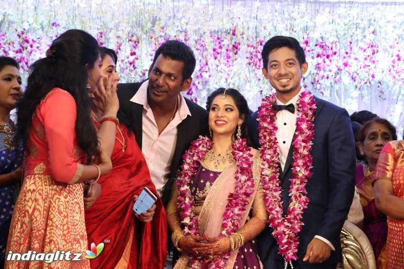 Vishal's Sister Aishwarya Wedding & Reception