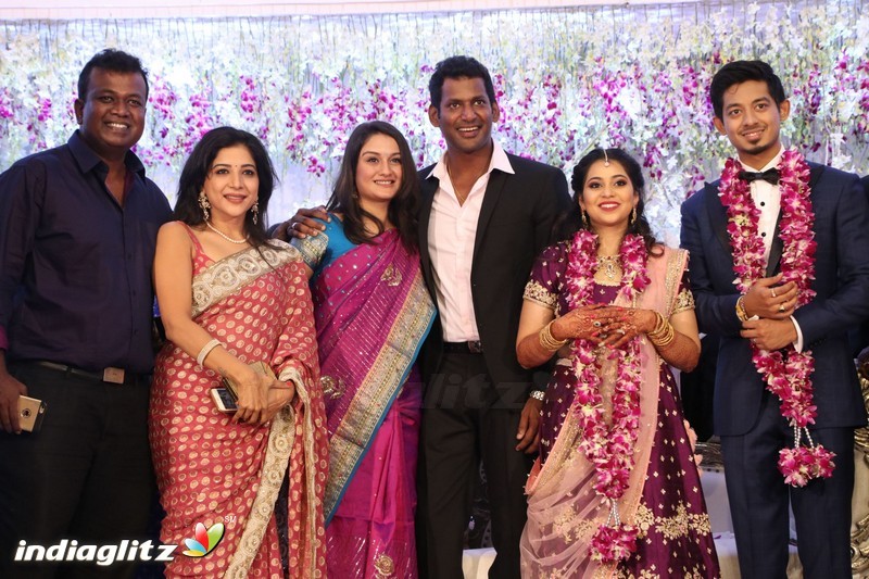 Vishal's Sister Aishwarya Wedding & Reception