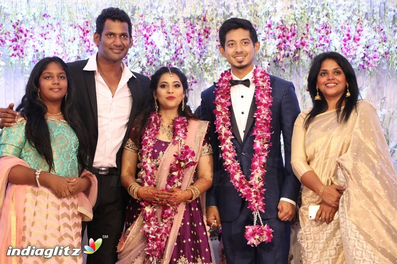 Vishal's Sister Aishwarya Wedding & Reception