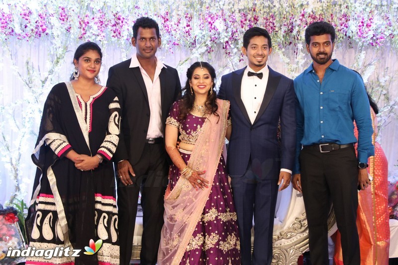 Vishal's Sister Aishwarya Wedding & Reception