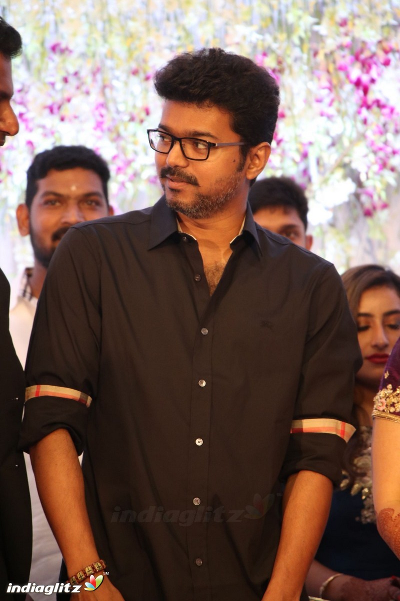 Vijay at Vishal's Sister Aishwarya Wedding Reception