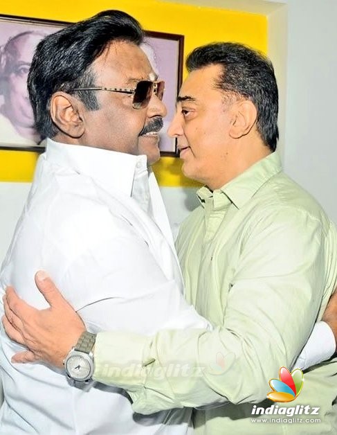 Kamal Haasan met Vijayakanth