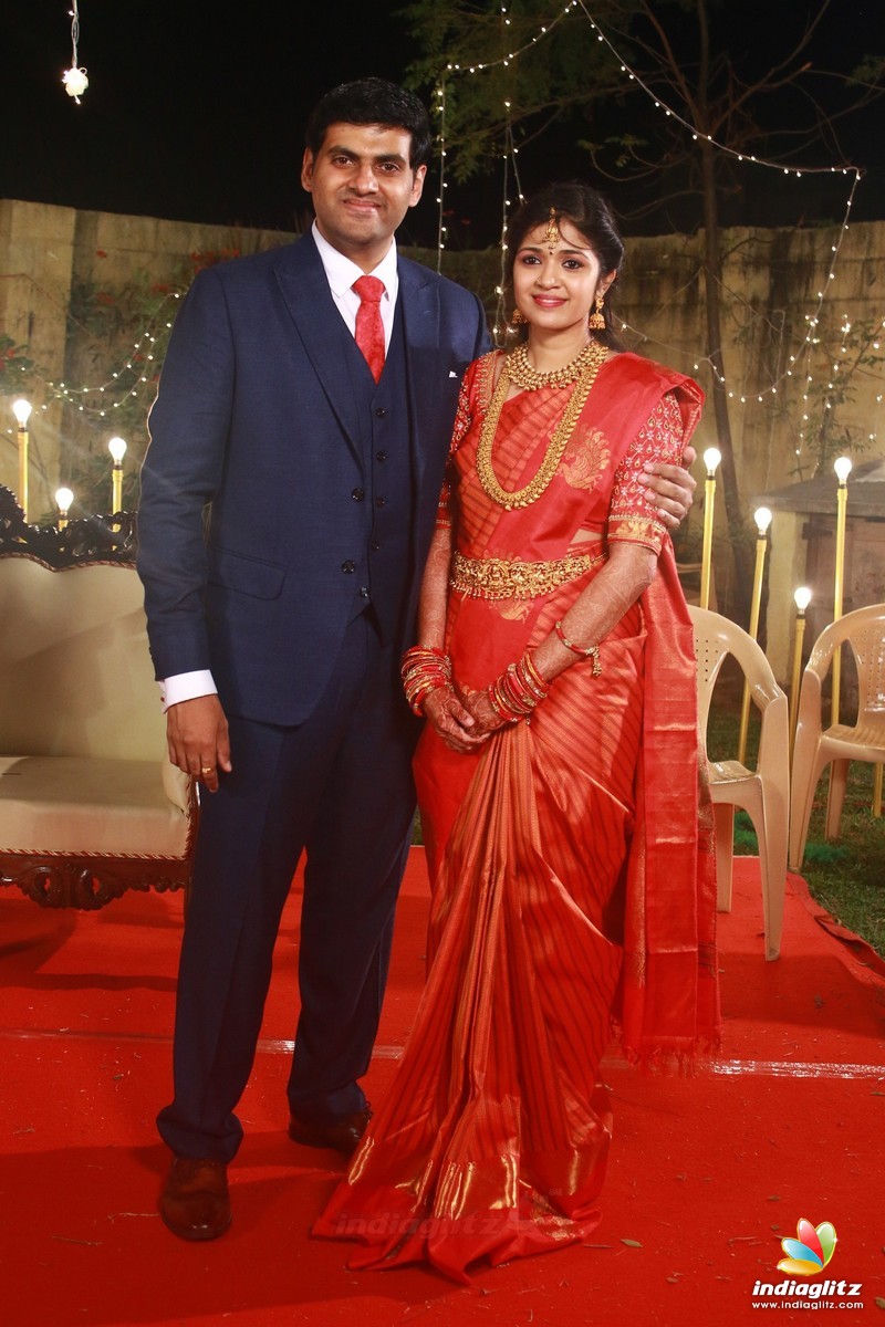 Y Gee Mahendra's Son Harshavardhana - Shwetha Wedding Reception