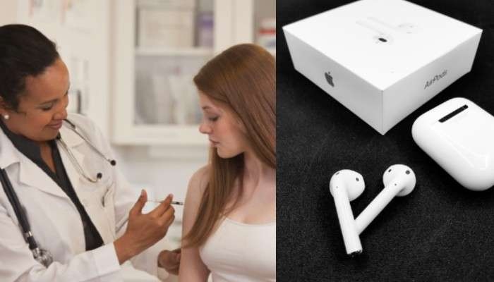 Teenagers to get free Apple AirPods for taking first dose of Covid-19  vaccine in this city - Tamil News - IndiaGlitz.com