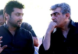 Suriya and Karthi visit Ajith Kumar's house to mourn the death of AK's father