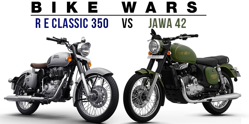 BIKE WARS - Royal Enfield Classic 350 vs Jawa 42 - Tamil ...