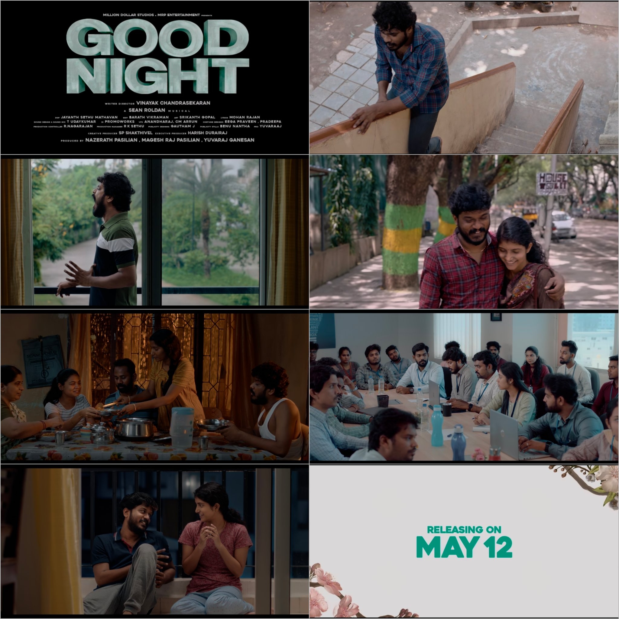 Good Night Official Trailer, Manikandan, Meetha Raghunath, Sean Roldan
