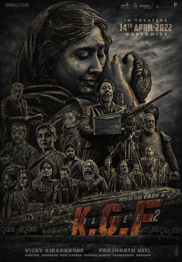 KGF 2' release date announced officially with a mass overloaded poster - Tamil News - IndiaGlitz.com