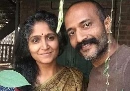 Photos of famous actor Kishore doing organic farming with wife and children go viral