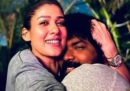 Nayanthara gets cosy with hubby Vignesh Shivan - Romantic picture rules the internet
