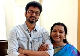 Thalapathy Vijay builds a temple for his mother Shoba! His friend Raghava Lawrence visits!