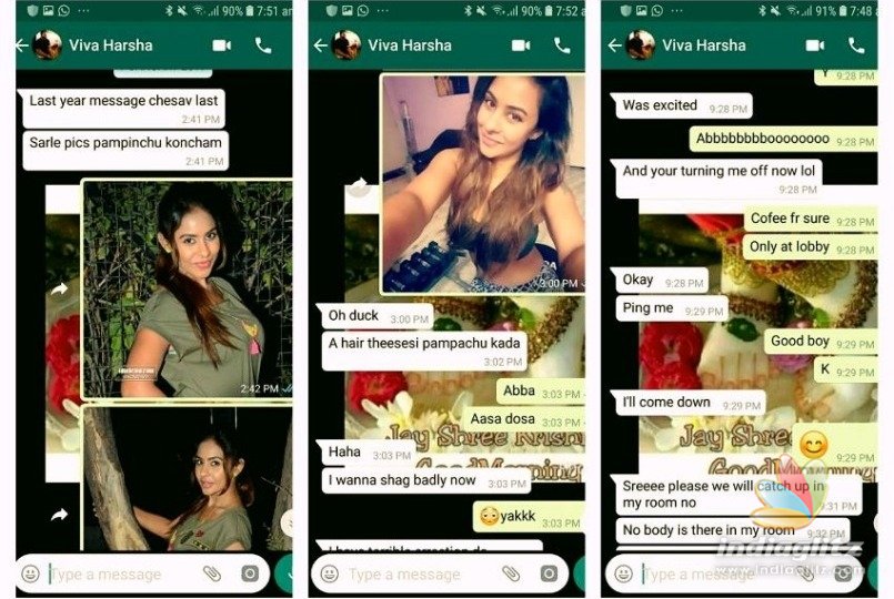 Sri Reddy has been constantly releasing images and whatsapp chats of famous...