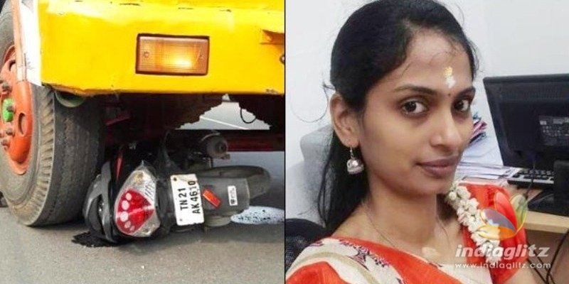 TN woman hit by lorry while trying to avoid AIADMK flagpole