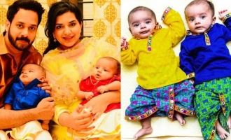 Bharath's twin babies photos go viral