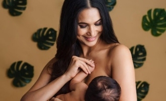 Mahat wife Prachi Mishra breast feeding son photos 