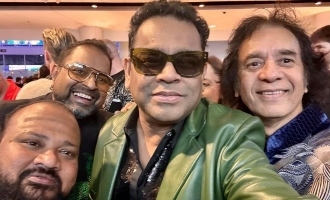 AR Rahman Congratulates Grammy Winners Indian Artists with Special Selfie Zakir Hussain Shankar Mahadevan