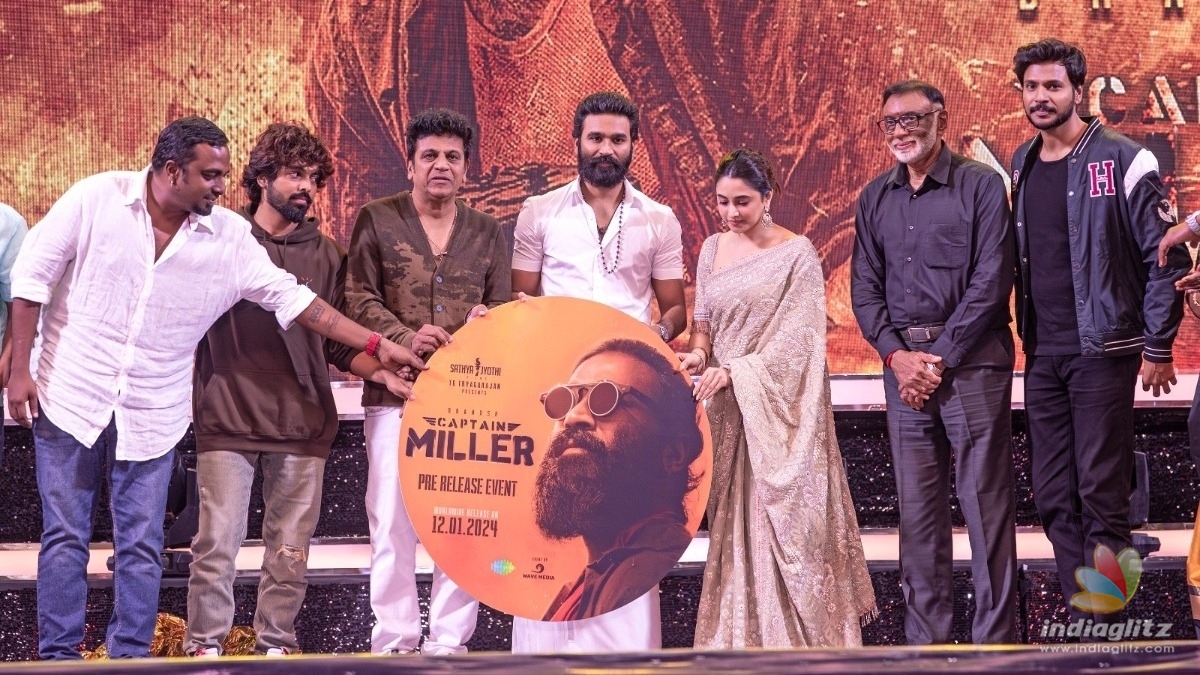 Here are some highlights from Dhanushâs âCaptain Millerâ pre-release event!