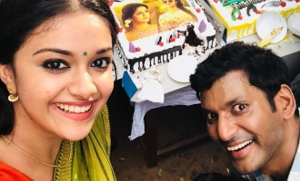 Vishal and Keerthy Suresh in double celebration mode