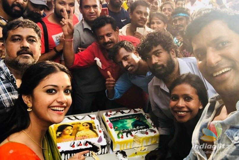 Vishal and Keerthy Suresh in a double celebration mode