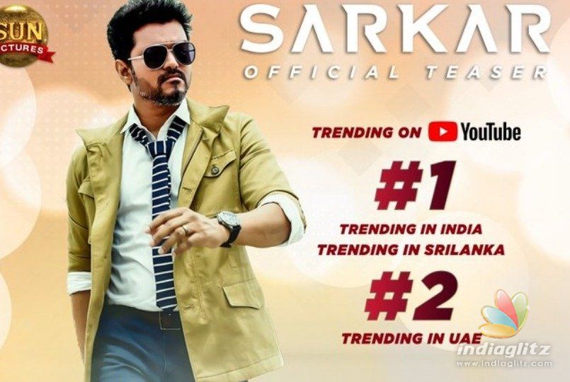 Thalapathy Vijays Sarkar teaser is number one in the world