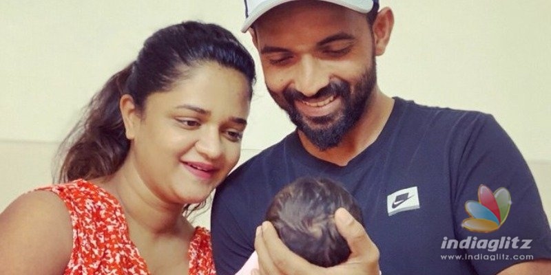 Ajinkya Rahane shares pic of his newborn baby