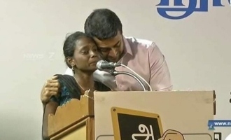 Suriya cries uncontrollably hearing student's speech - video