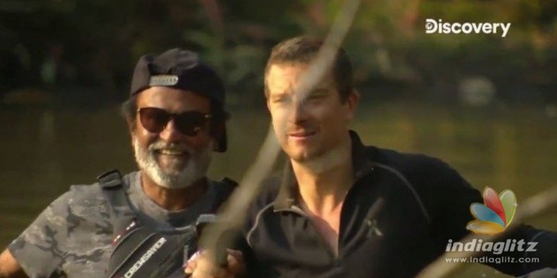Superstar Rajinikanth exhibits mass in Into the Wilds with Bear Grylls teaser