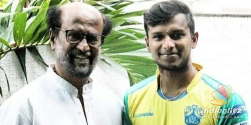 Sensational bowler Natarajans photo with Superstar Rajnikanth turns viral!