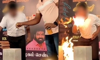 Shocking! Fire accident in Thalapathy Vijay birthday celebration in Chennai - Viral video