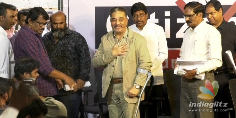 Kamal Haasan walking on crutches causes concern among fans and followers