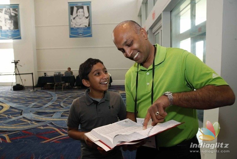 Son aims to equal his Indian-American fathers achievement in Spelling Bee