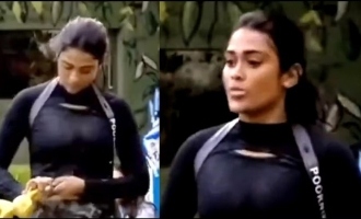 Poornima spits on the bunny doll after losing a task - Will she be criticised by Kamal Haasan?