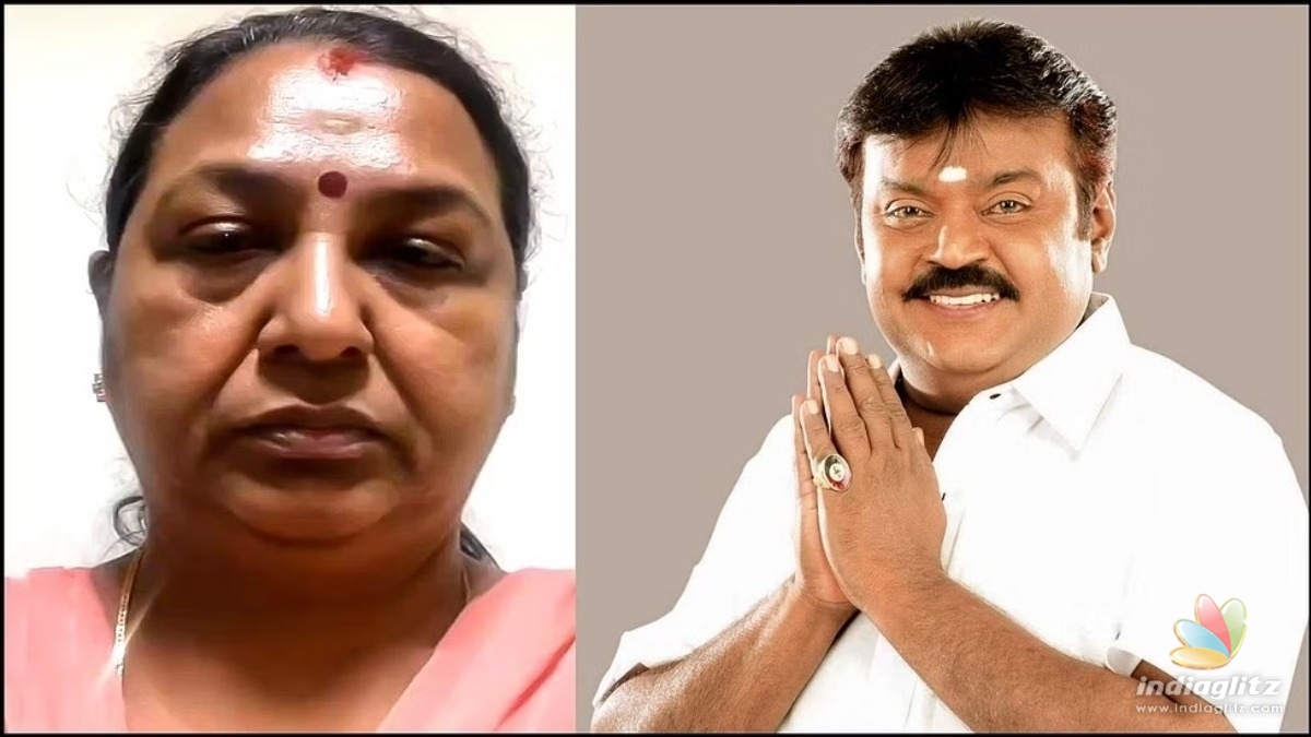 Premalatha Vijayakanth consoles fans and DMDK cadres about Captainâs health in a new video