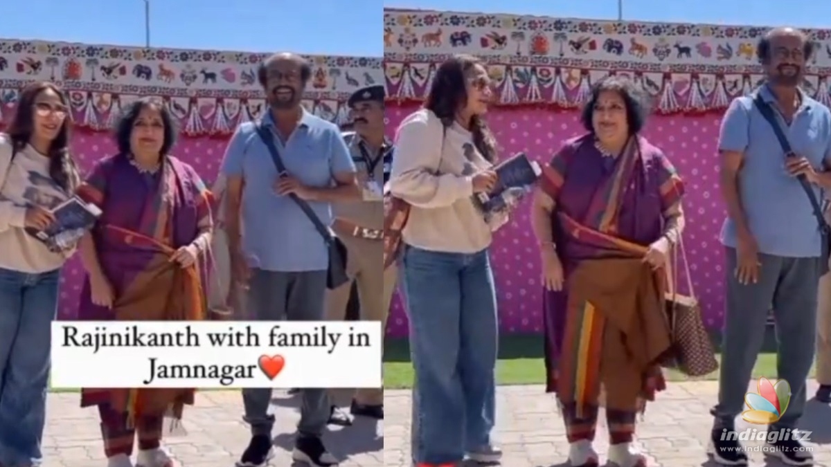 Superstar Rajinikanth with his family at Mukesh Ambani sonâs wedding ceremony! - Viral clicks