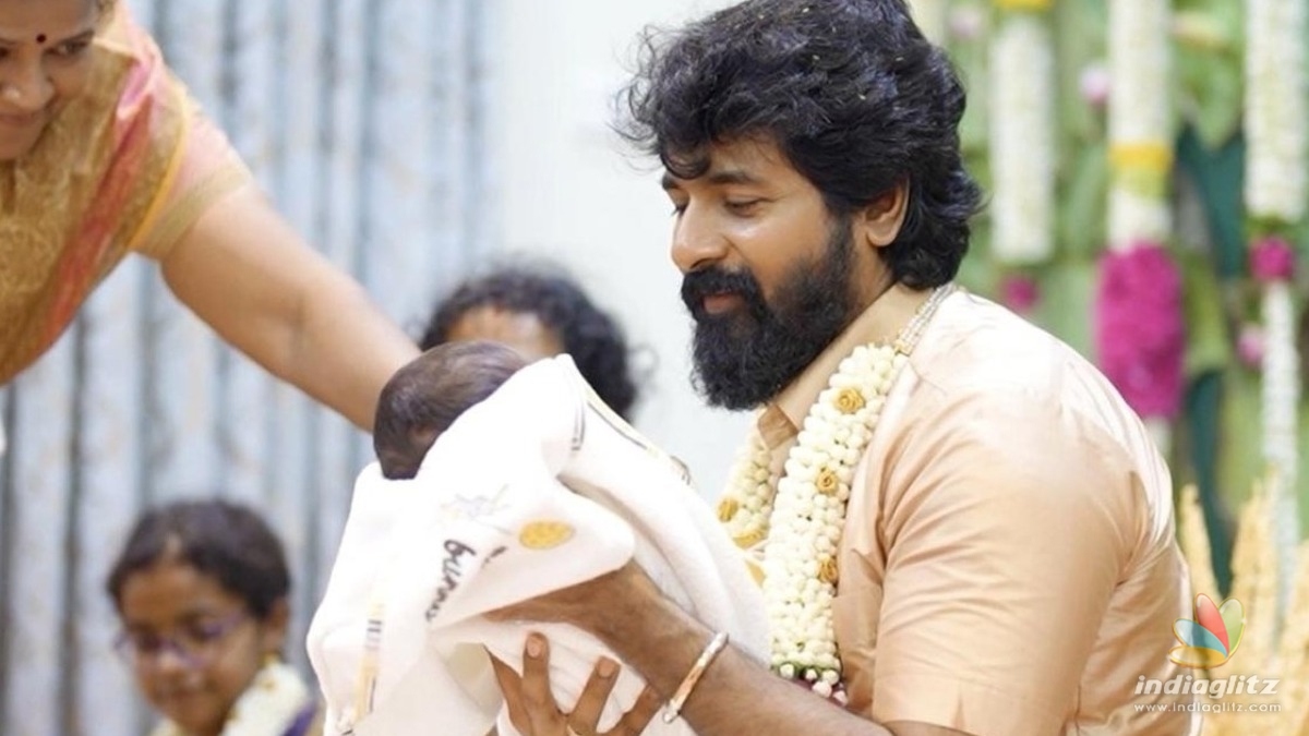 Sivakarthikeyan reveals his newborn sonâs name with a glimpse of the naming ceremony!