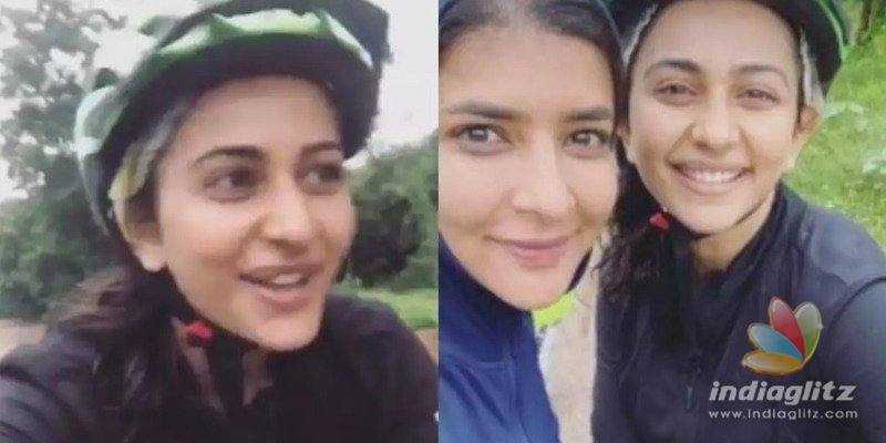Indian 2 actress cycling fun with friends during lockdown!