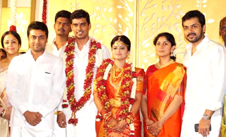 Suriya Karthi at SR Prabhu Wedding