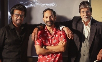 'Vettaiyan' trio: Superstar Rajinikanth, Amitabh Bachchan and Fahadh Faasil from the sets!