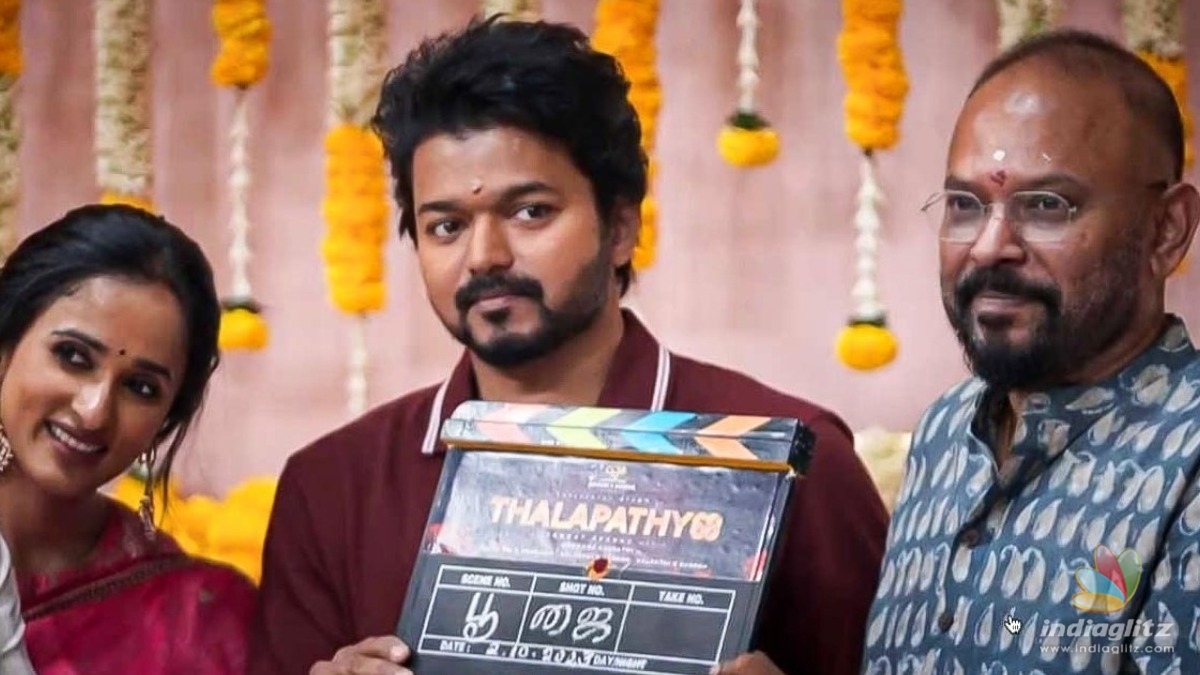 Cute video of Thalapathy Vijay from the streets of Russia! - âGOATâ shooting BTS