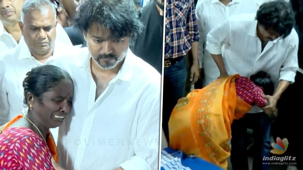 TVK president Vijay visits the victims of the Kallakurichi illicit liquor tragedy!
