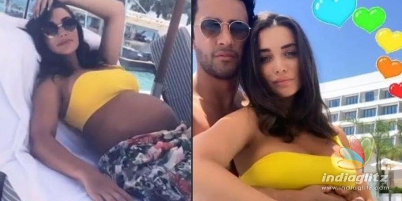 Amy Jackson enters important pregnancy phase and gives her baby a  cute pep talk