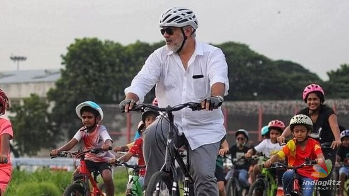 Ajith Kumar mentoring child bicyclers video goes viral
