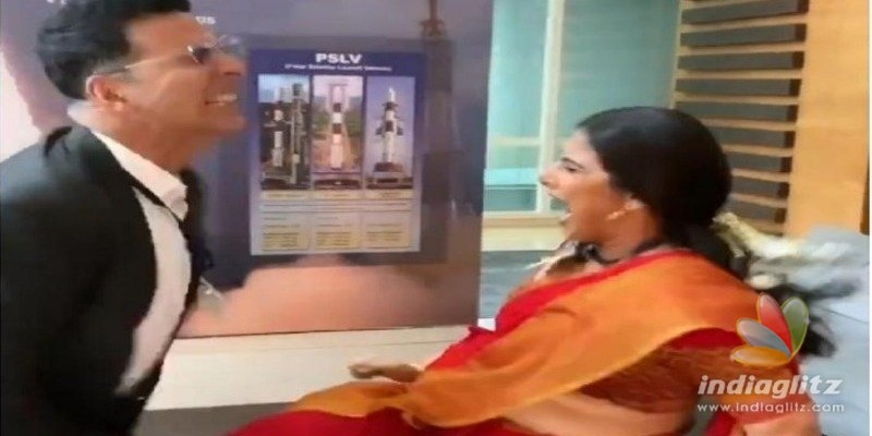 Vidya Balan hitting Akshay Kumar below the belt video goes viral