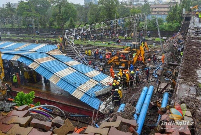 Train driver stops disastrous accident after bridge collapses