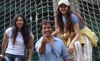 Action King Arjun chills out with daughters before start of hectic 'Leo' shooting schedule