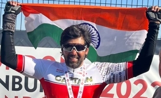 WOW! Arya achieves 1540 kilometers on bicycle at international event in UK