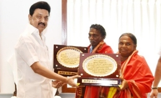  Bellie and Bomman the true heroes of Oscar winning 'The Elephant Whisperers' honored by M.K. Stalin